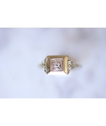 Bague de fiançailles Art Deco or blanc et diamant Venez découvrir notre 