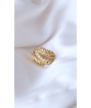 Bague cocktail Plume en or Livraison rapide