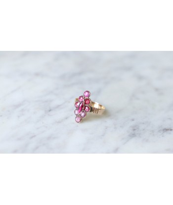 Bague marquise or rose et grenats de Perpignan livraison et retour toujours gratuits