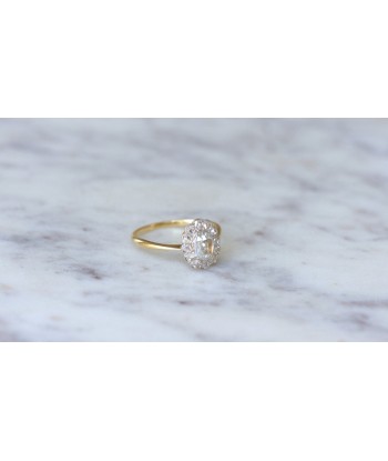 Bague marguerite diamant rose couronnée acheter en ligne