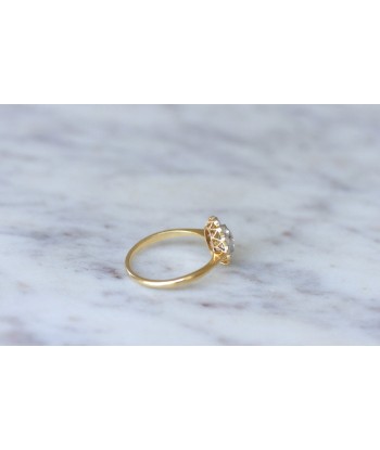 Bague marguerite diamant rose couronnée acheter en ligne