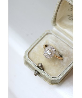 Bague marguerite diamant rose couronnée acheter en ligne