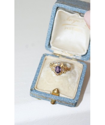 Bague ancienne Saphir Mauve 0.90 Ct Voir les baskets