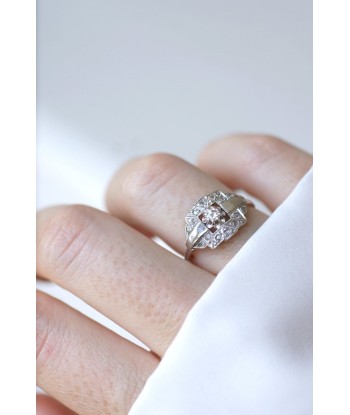 Bague de fiançailles Art Deco diamants la livraison gratuite