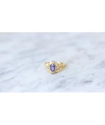 Bague ancienne Saphir Mauve 0.90 Ct Voir les baskets