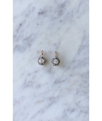 Boucles d'oreilles dormeuses diamants 0,50 Ct hantent personnes