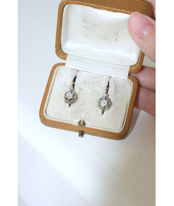 Boucles d'oreilles dormeuses diamants 0,50 Ct hantent personnes