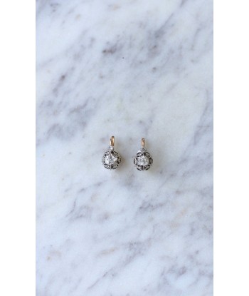 Boucles d'oreilles dormeuses diamants 0,50 Ct hantent personnes