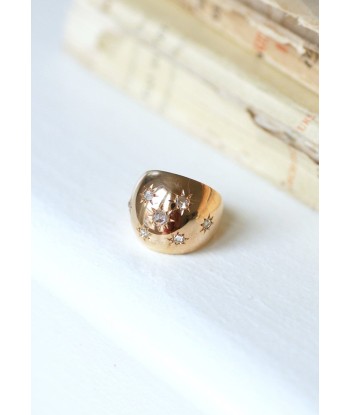 Bague boule constellation or rose et diamants acheter en ligne